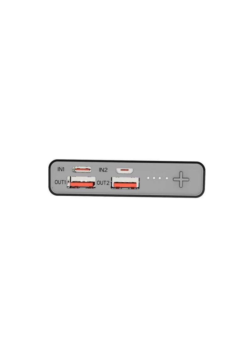 E-Train Power Bank 10,000 Mah, Dual Input & Output Total power 10.5W MP510 - Black - Image 3