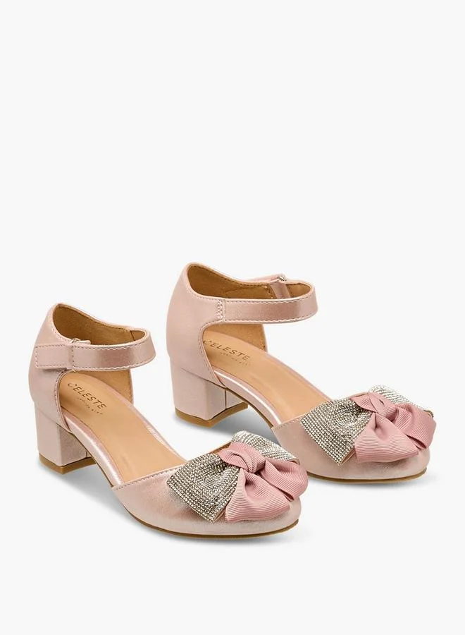 Celeste PINK Girls Block Heel Sandals for Women | Best Price UAE