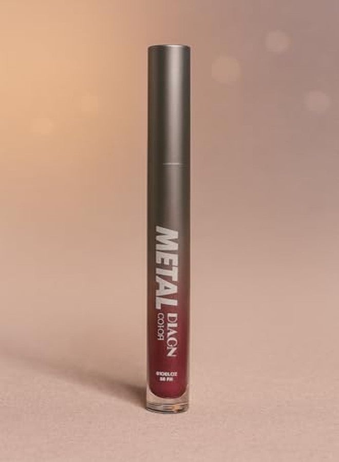 MEGAGA USA Metal Diaoni Liquid Lip Color - Rich Pigment, Metallic Gloss, Non-Drying Formula with All-Day Comfort Wear - Image 4