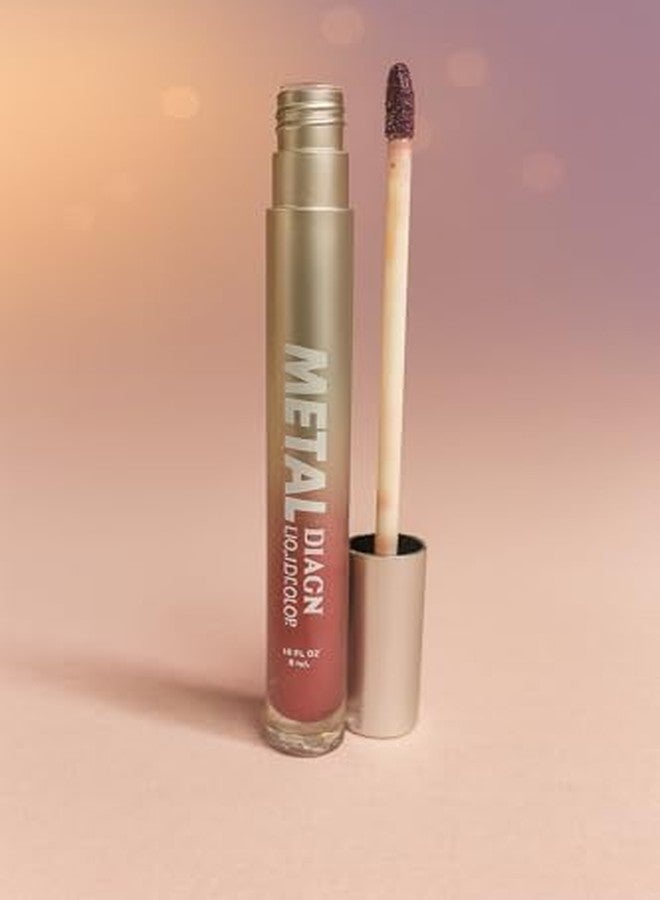 MEGAGA USA Metal Diaoni Liquid Lip Color - Rich Pigment, Metallic Gloss, Non-Drying Formula with All-Day Comfort Wear - Image 5