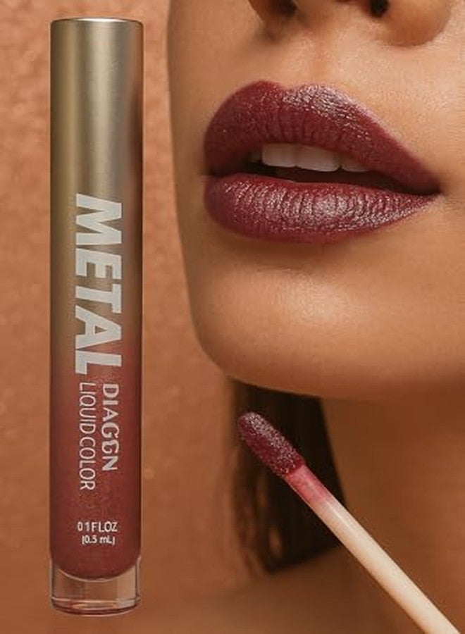 MEGAGA USA Metal Diaoni Liquid Lip Color - Rich Pigment, Metallic Gloss, Non-Drying Formula with All-Day Comfort Wear - Image 3