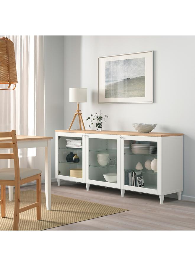 Zaboon Glass Door, White/Clear Glass, 60X64 Cm - Image 4