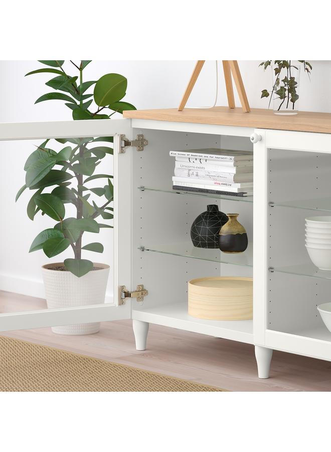 Zaboon Glass Door, White/Clear Glass, 60X64 Cm - Image 5