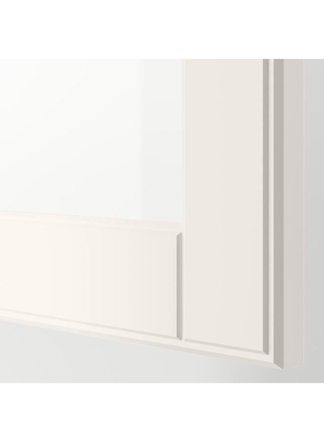 Zaboon Glass Door, White/Clear Glass, 60X64 Cm - Image 2