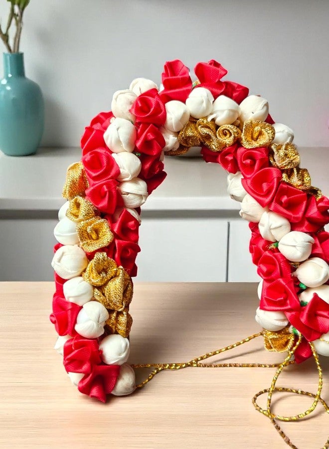 Chanderkash 1PC Artificial Mogra Gajra for Hair Bun - Traditional Jasmine Gajra Scrunchie - Elegant Floral Hair Accessory for Women & Girls - Ideal for Weddings, Festive - Image 5