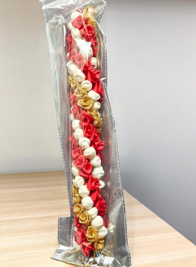 Chanderkash 1PC Artificial Mogra Gajra for Hair Bun - Traditional Jasmine Gajra Scrunchie - Elegant Floral Hair Accessory for Women & Girls - Ideal for Weddings, Festive - Image 2