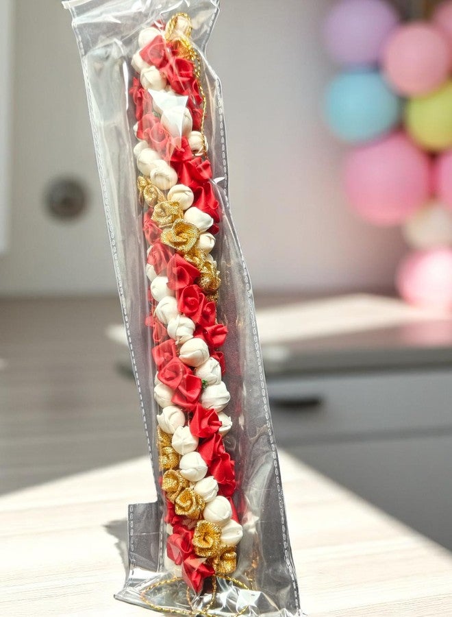 Chanderkash 1PC Artificial Mogra Gajra for Hair Bun - Traditional Jasmine Gajra Scrunchie - Elegant Floral Hair Accessory for Women & Girls - Ideal for Weddings, Festive - Image 3