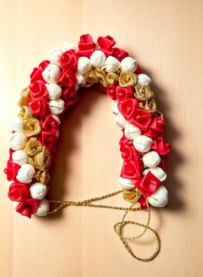 Chanderkash 1PC Artificial Mogra Gajra for Hair Bun - Traditional Jasmine Gajra Scrunchie - Elegant Floral Hair Accessory for Women & Girls - Ideal for Weddings, Festive - Image 4