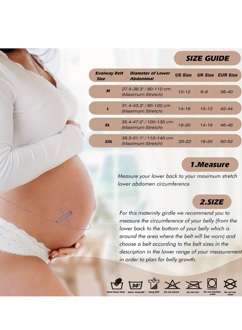 Pregnancy Support Belt - Seamless Maternity Abdominal Binder with Detachable Shoulder Strap, Pelvic Recovery u0026 Customized Fit - Image 2