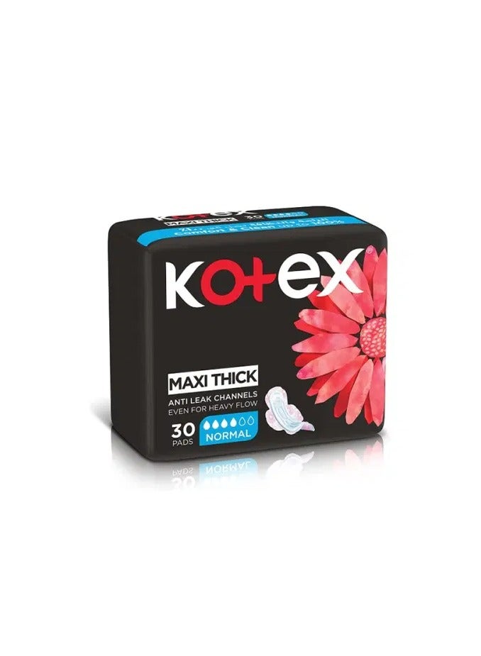 كوتكس فوط صحية كوتكس 30 فوطه عادية مع أجنحة - Image 1