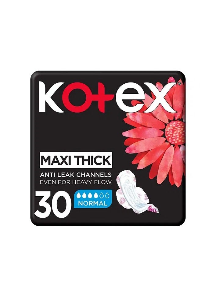 كوتكس فوط صحية كوتكس 30 فوطه عادية مع أجنحة - Image 2