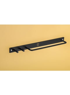 iSTAR iSTAR Stainless Steel Towel Stand/Towel Rod with Hook for Bathroom Cloth Hooks Hanger Door Wall Bedroom Bathroom Robe Hooks Rail for Hanging Round Shape Hook (Antique Black)  - Image 4