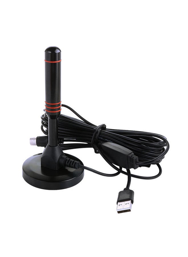 NIBEMINENT HDTV015 25dB Indoor Digital TV Aerial HDTV Antenna 50Miles Black  - Image 1