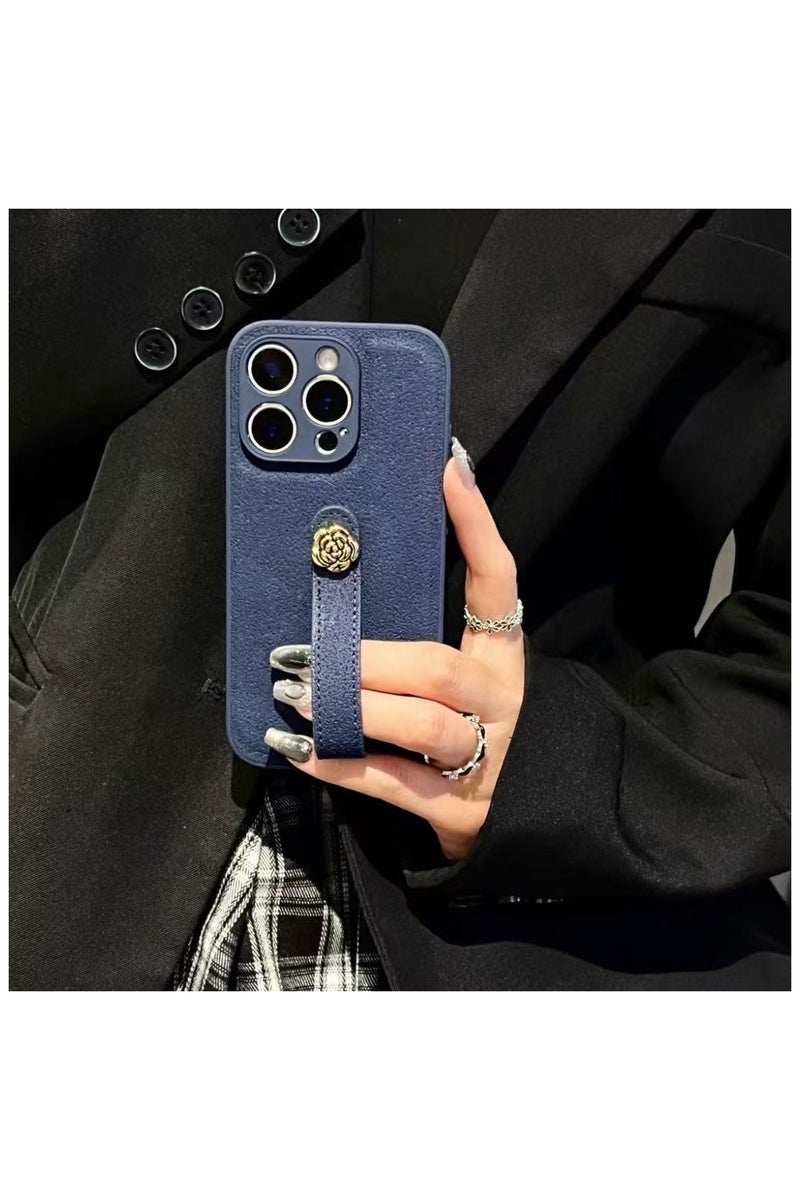 BlueFire Luxury Leather Shockproof Case iPhone 16 Pro with Strap & Magnetic Ring