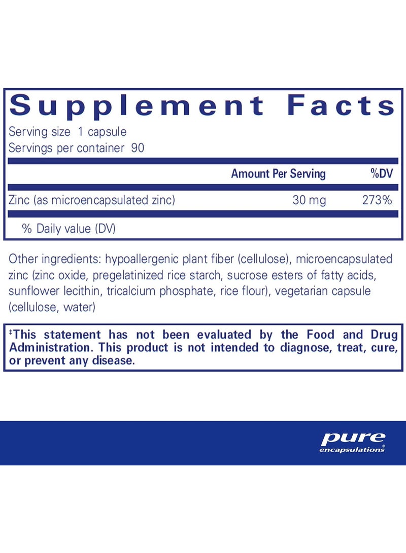Pure Encapsulations ألترا زين زنك - 90 كبسولة - Image 2