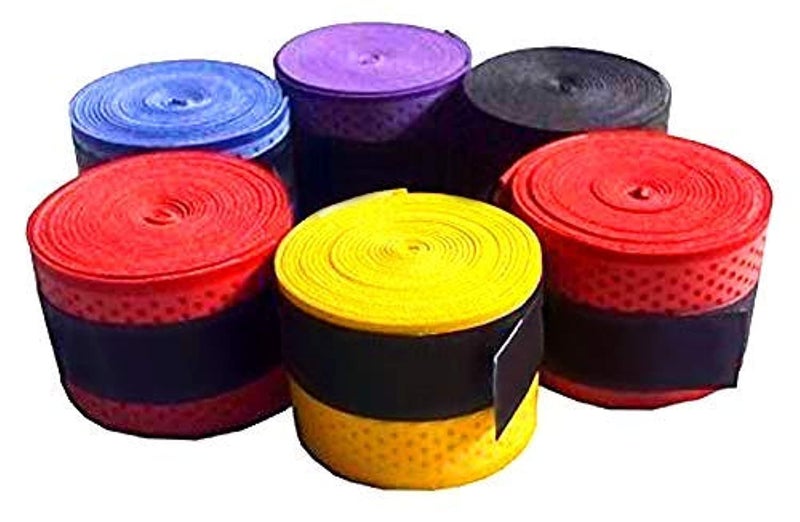 Toyshine Badminton Tennis Racket Overgrip for Anti Slip and Absorbent Grip - 4Pc, Multicolor - SSTP - Image 1
