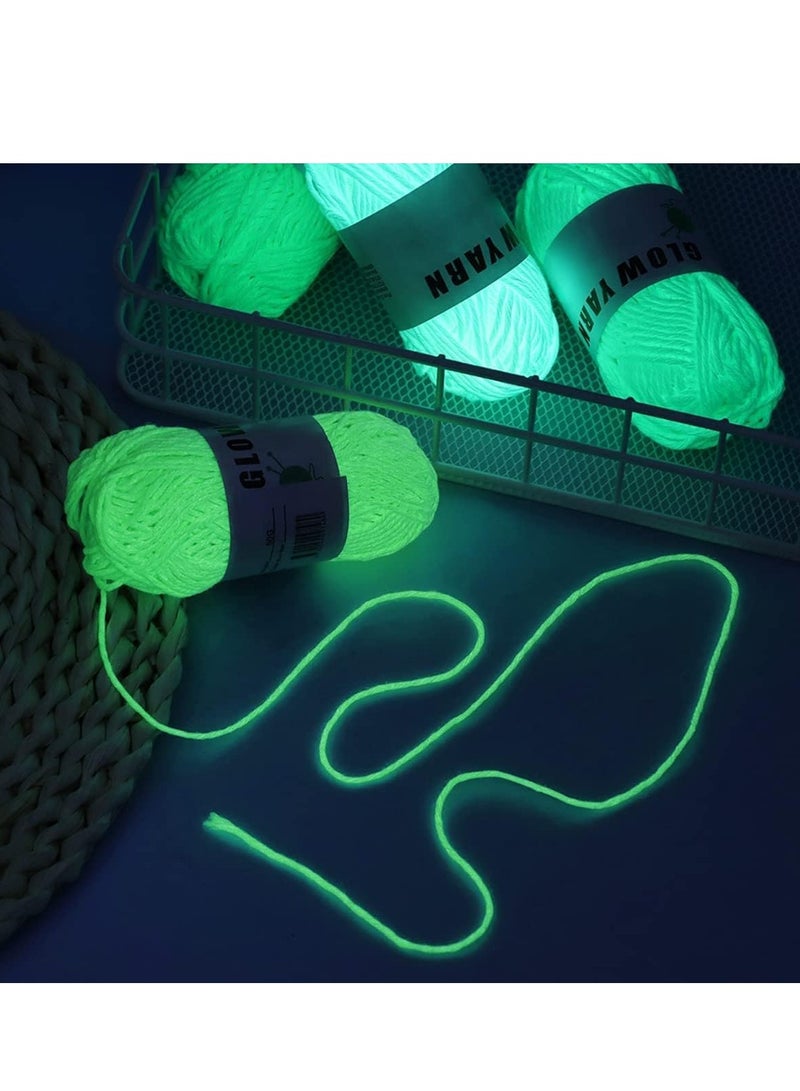 Luminous Glow in the Dark Hand Knitting Yarn - 50 m - Image 5