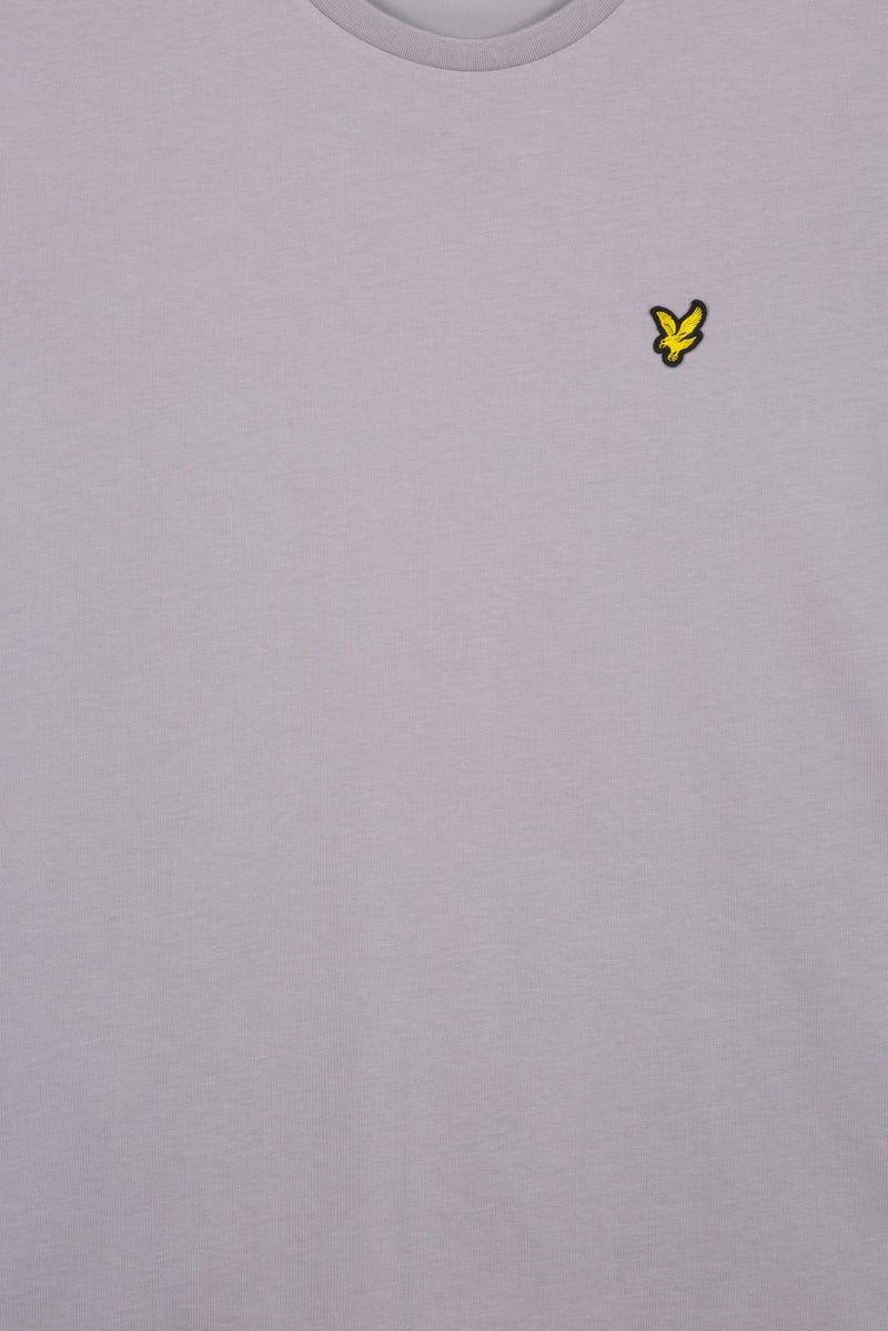 Lyle & Scott Men Crew Neck Short Sleeve Embroidered Logo T-Shirt, Light Grey - Image 5