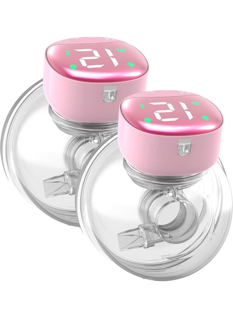 SOLARAE Wearable Breast Pump Hands Free, Wearable Breast Pump Portable Hands Free, Wearable Pumps for Breastfeeding,3 Modes 9 Levels of Comfortable Suction(2 Pcs) - Image 1