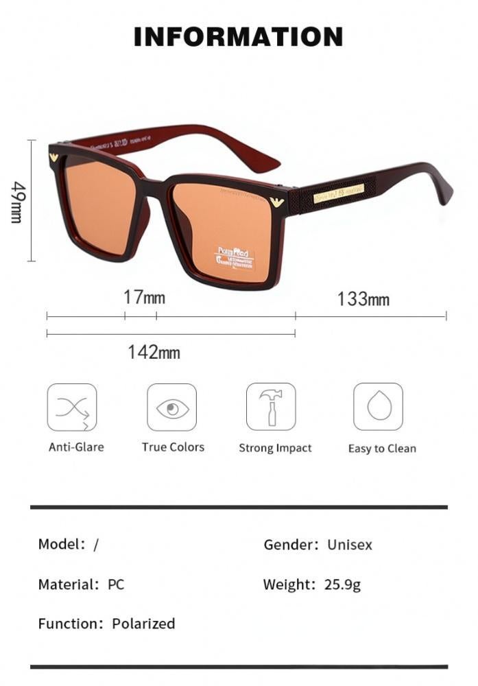 Armani Classic Men's Sunglasses Fashion Sunglasses Brown - Image 3