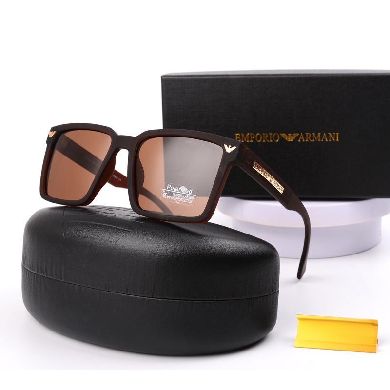 Armani Classic Men's Sunglasses Fashion Sunglasses Brown - Image 1