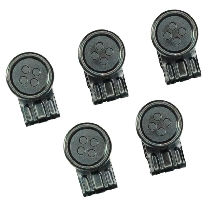 KUNN Mask ButtonMetal Movable No Sew Button End Suspenders Clips For PantsSuspendersHatsMask Earloop Ear Relief Metal Button Black 5