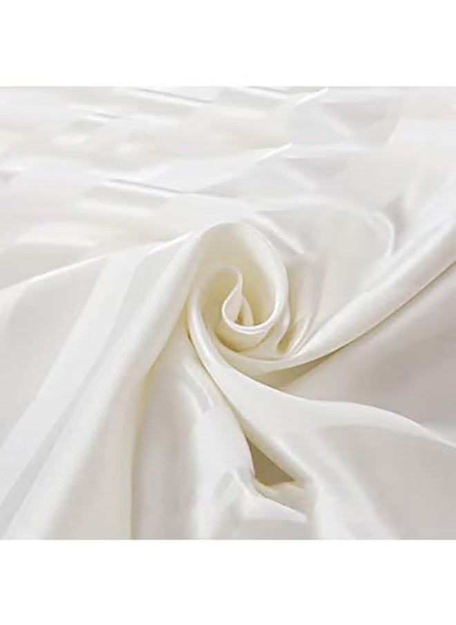 Arabest - Pillowcases, Satin Pillowcases, 2-Peice Set, Simple Solid Color, with Envelope Closure, Good for Hair and Skin,Off  White - Image 1