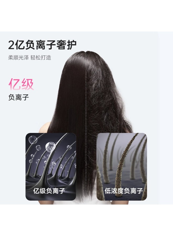 Kangfu High-speed Hair Dryer 800w Low Power Negative Ion Hair Care Quick Drying Dormitory Home Use Leafless Hair Dryer F9air Youth Edition White Birthday Gift