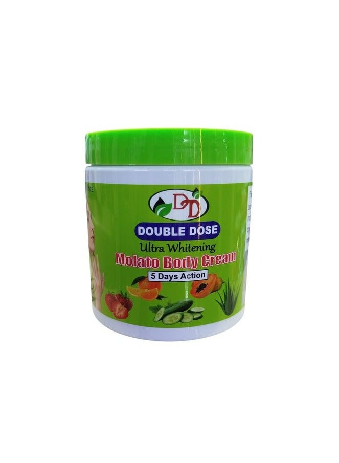 Ultra Whitening 5 Days Action Molato Body Cream Clears Pigmentations Aches Pimples Stretch Marks Sunburn Blemishes 500g