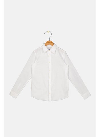 Kids Boy Plain Long Sleeve Casual Shirt, White - pzsku/ZAD8C7C6D956C1CD047C7Z/45/1746232876/42eebd50-0a35-4ab9-955b-537aa53ad7ef