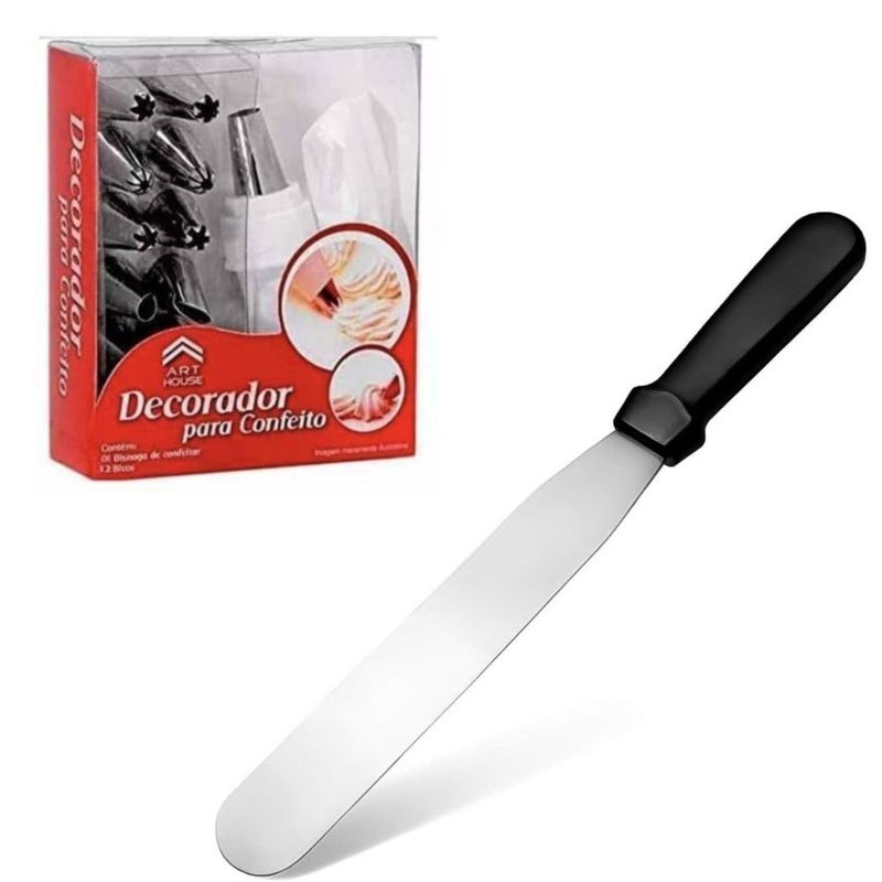 Complete Cake Decorating Kit Professional Icing Frosting Tools with Precision Spatula for Smooth Artistic Cake Designs Perfect for Bakers  - Image 1