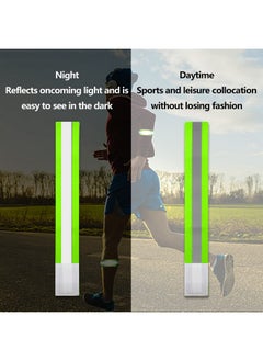 Adjustable Elastic Lightweight High Visibility Reflective Arm Bands Wristbands Wrist Ankle Leg Bands Bike Pants Cuff Straps For Running Walking Joggingcyclingmotorcycle(4 Pack Green) - pzsku/ZAD8C86A34DAE2BD174D6Z/45/_/1694779340/885bda79-3b18-43dd-b5bf-738ab5d1569b