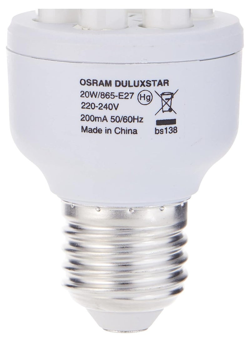 أوسرام (حزمة من 3) أوسرام موفر الطاقة T4 20W DAYLIGHT BULB PROMO، QEST4/20W/D/S  - Image 3