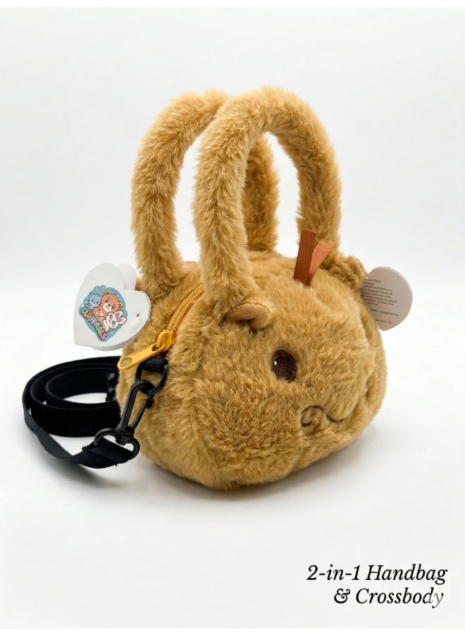 Fluffmals لعبة حيوانات محشوة فلوفمالز - حقيبة جمل 15 سم - Image 1