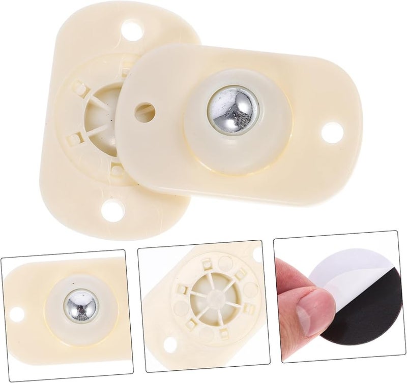 Mipcase 20pcs Furniture Swivel Casters 5 Pack Adhesive Paste Pulleys No Slip Strong Bearing Capacity - Image 3