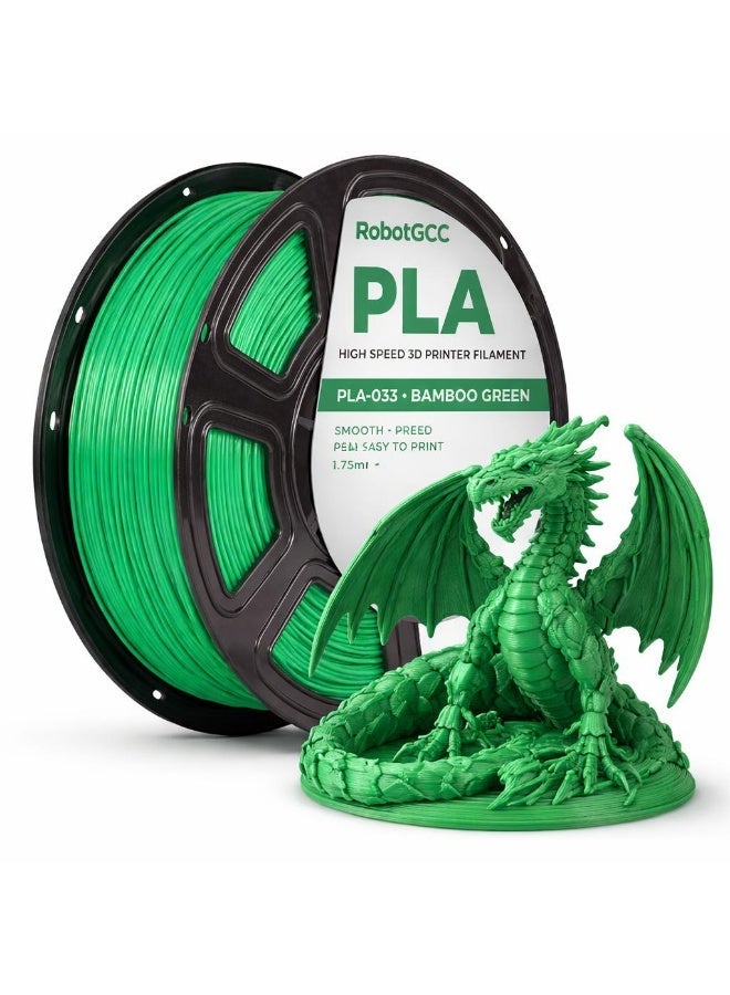 RobotGCC PLA Bamboo Green 3D Printer Filament 1.75mm 1KG, Smooth Extrusion, Low Warping, Strong Layer Adhesion, Easy-to-Print Material for FDM 3D Printers, Models and Prototypes - Image 2