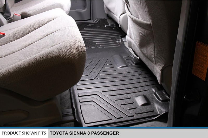 SMARTLINER SA0128/B0083/C0083 All-Weather Floormats for 8-Passenger Vehicles - Image 4
