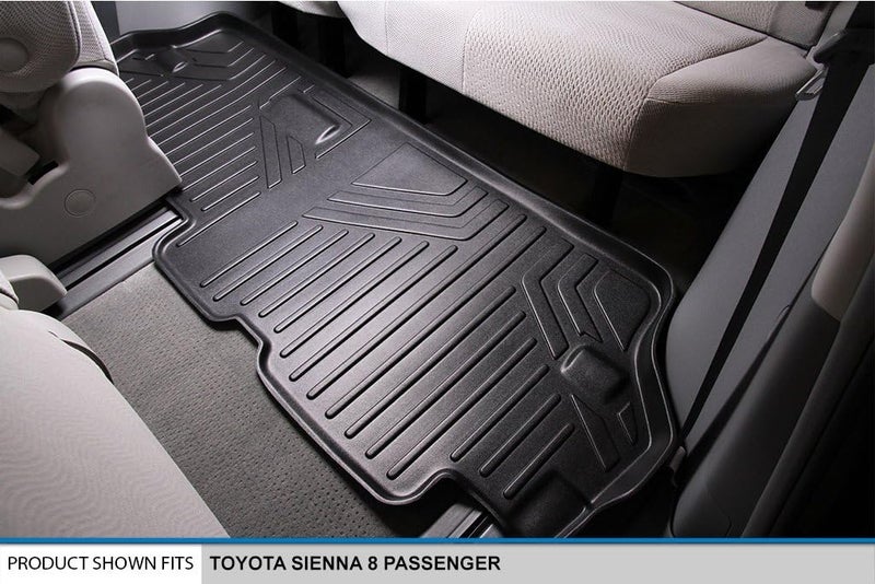 SMARTLINER SA0128/B0083/C0083 All-Weather Floormats for 8-Passenger Vehicles - Image 5