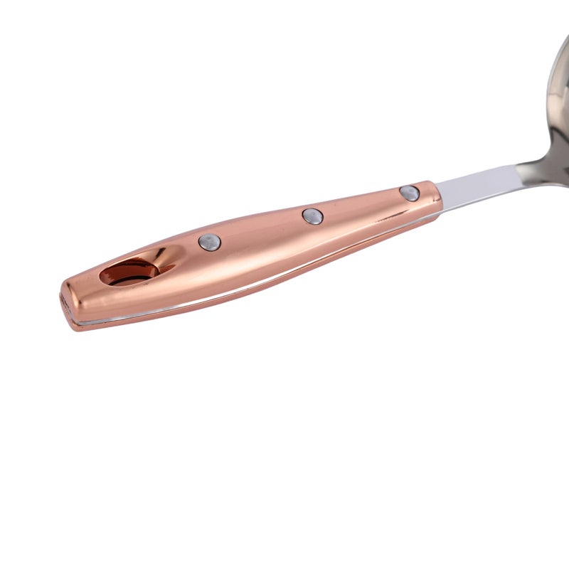 alsaifhome Small Stainless Steel Serving Ladle – Copper × Silver - Image 3