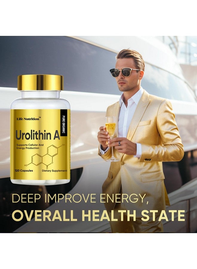 Life Nutrition 120 Count Capsules 3000MG Urolithin A+, Advanced Cellular Health & Vitality, Made in USA - Image 5