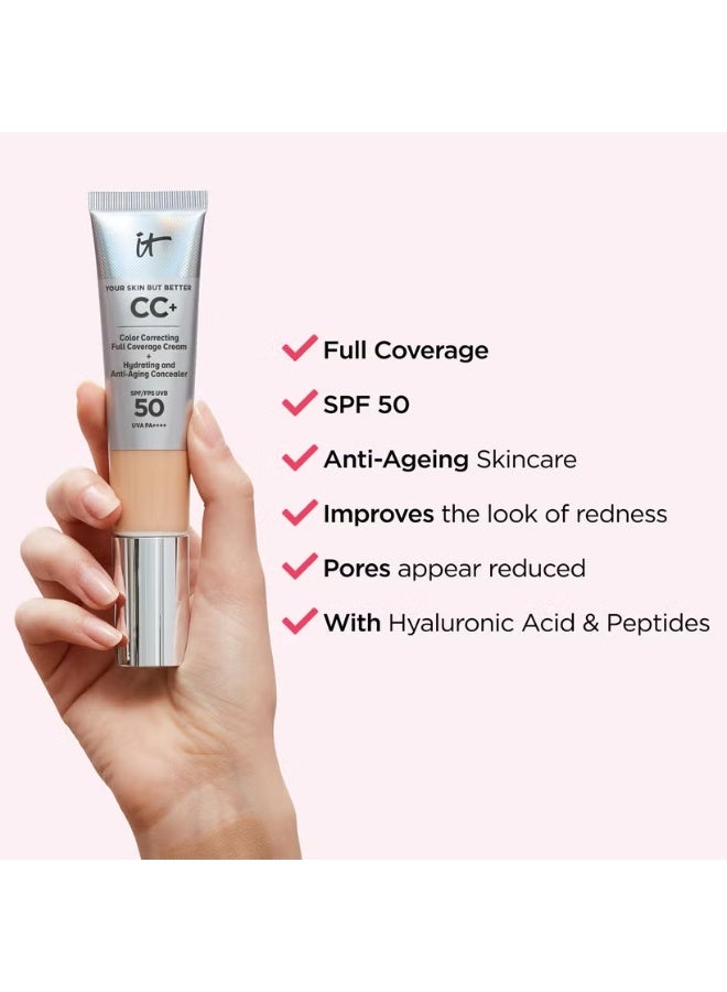 آي كوزمتيكس كريم IT Cosmetics Your Skin But Better CC+ مع عامل حماية من الشمس SPF50 - فاتح - Image 3