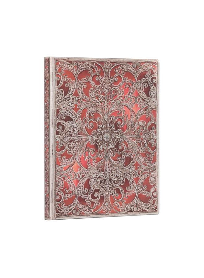 Garnet (Silver Filigree Collection) Ultra Unlined Softcover Flexi Journal