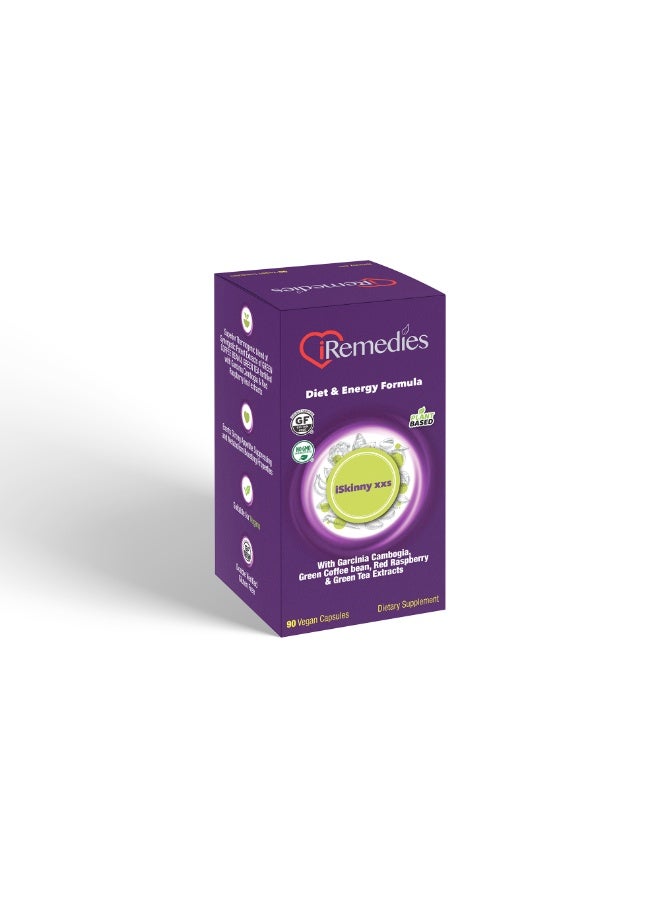 iRemedies iSkinny XXS – Advanced Weight Management Supplement for Metabolism Support and Energy Boost –  90 Capsules - Image 3