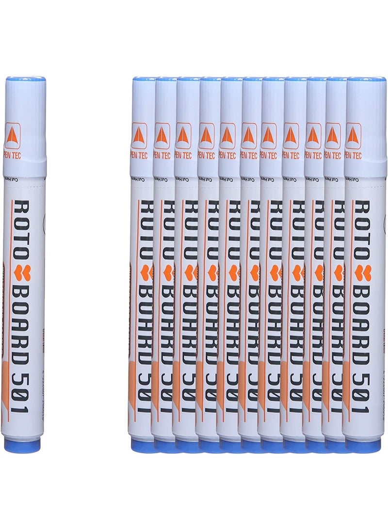 سبورة بيضاء مقاس 60*90 سم + 1 علبة اقلام سبورة روتو 501 + مغناطيس - Image 3