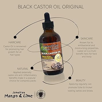 Jamaican Mango & Lime زيت الخروع الأسود الأصلي العضوي بنكهة المانجو والليمون الجامايكي 118 مل عبوة واحدة - Image 3