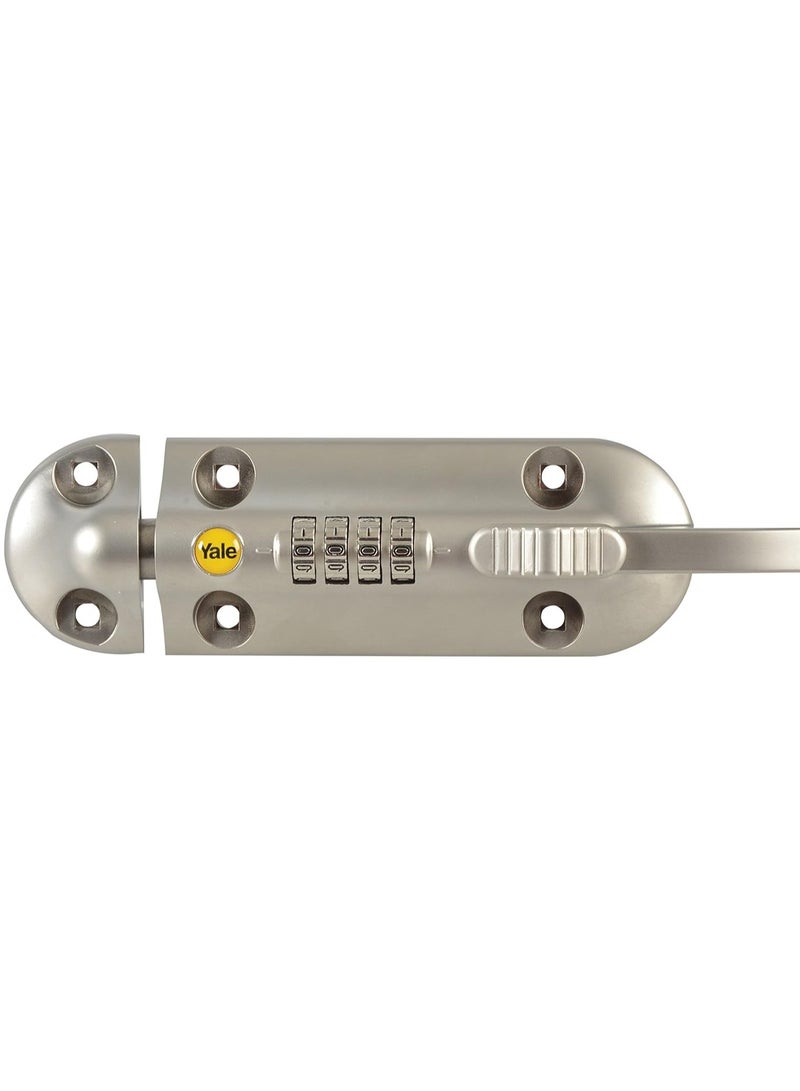Yale 4 Dial Combination Bolt Lock 150mm Zinc Body Model Y600/120/1  - Image 1