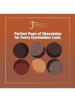 Juvia's Place Juvia's Place Palette The Chocolates - Tan, Auburn, Shades of 6, Rich Dark Chocolate Palette, Professional Eye Makeup, Pigmented Palette, Makeup Palette for Eye Color & Shine  - Image 4