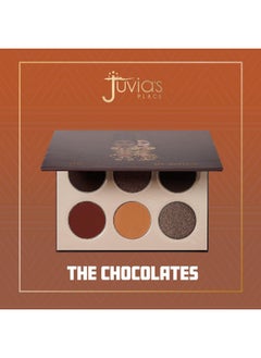 Juvia's Place Juvia's Place Palette The Chocolates - Tan, Auburn, Shades of 6, Rich Dark Chocolate Palette, Professional Eye Makeup, Pigmented Palette, Makeup Palette for Eye Color & Shine  - Image 3