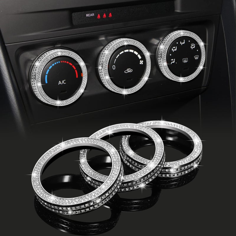 أغطية أزرار تكييف الهواء للسيارة من TOMALL متوافقة مع Mazda CX5 CX3 Miata غطاء زر التحكم في تكييف الهواء غطاء زر الراديو زينة داخلية لسيارتك