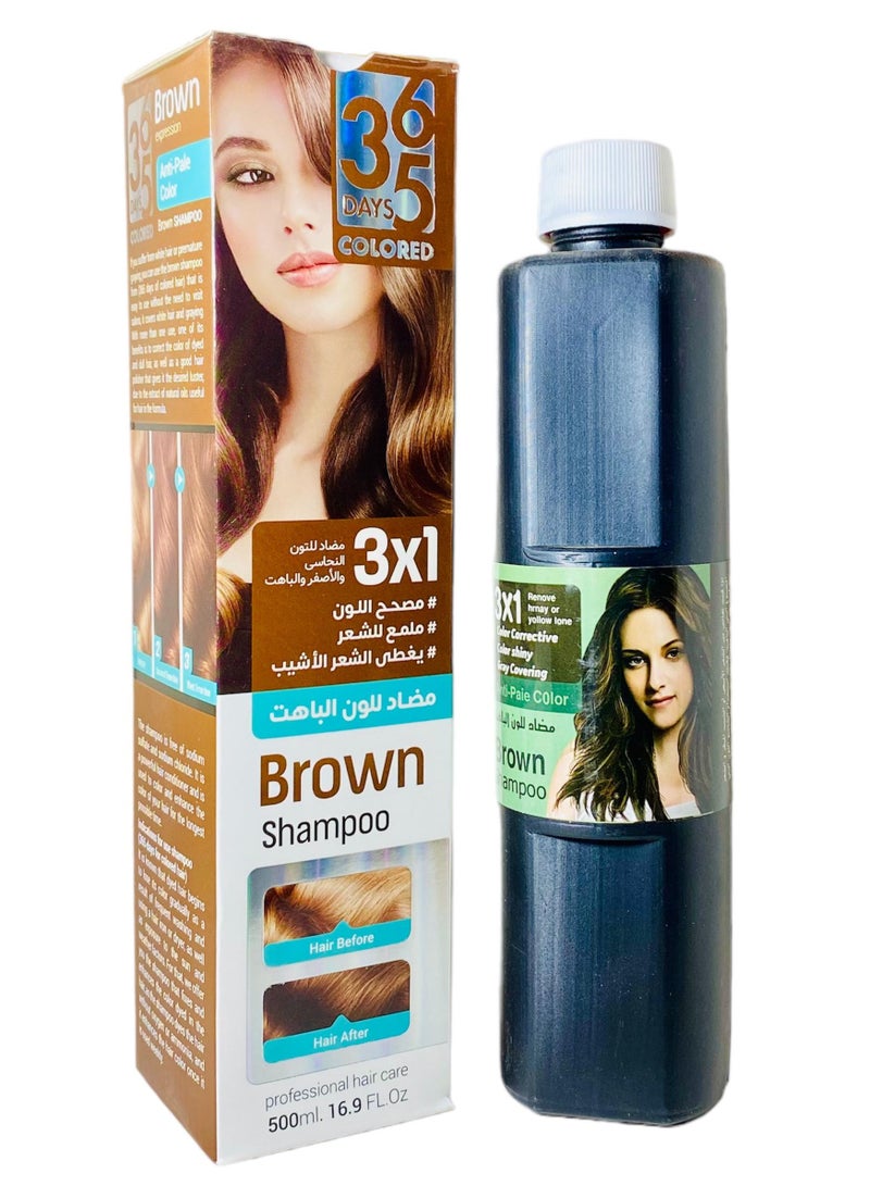 365 Hair dye shampoo 365 brown, free of ammonia - Image 1